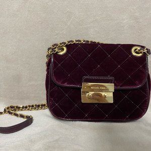 *RARE* Michael Kors Velvet Quilted Sloan Bag